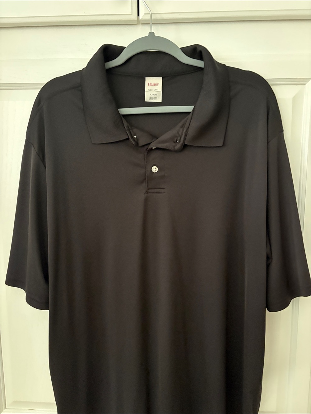 Hanes Men’s Black Polo Performance Shirt